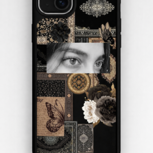 Vintage Noir Eyes Collage Case