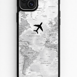 Minimal Travel Map Case – White